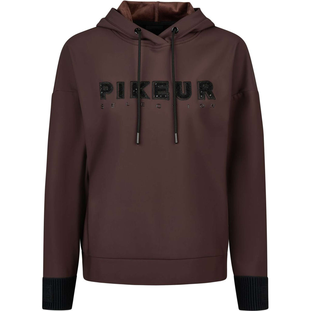 Pikeur Pull col Hoodie PlushLuxe Selection AW26 Marron chocolat