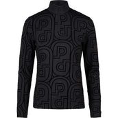 Pikeur Chemise Zip Print Selection AW26 Longues Manches Noir