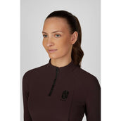 Pikeur Chemise Zip Rip Selection AW26 Longues Manches Marron chocolat