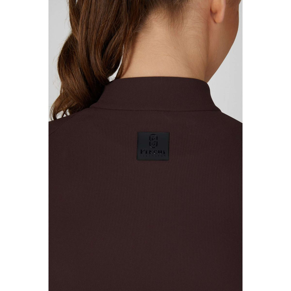 Pikeur Chemise Zip Rip Selection AW26 Longues Manches Marron chocolat