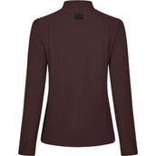 Pikeur Chemise Zip Rip Selection AW26 Longues Manches Marron chocolat