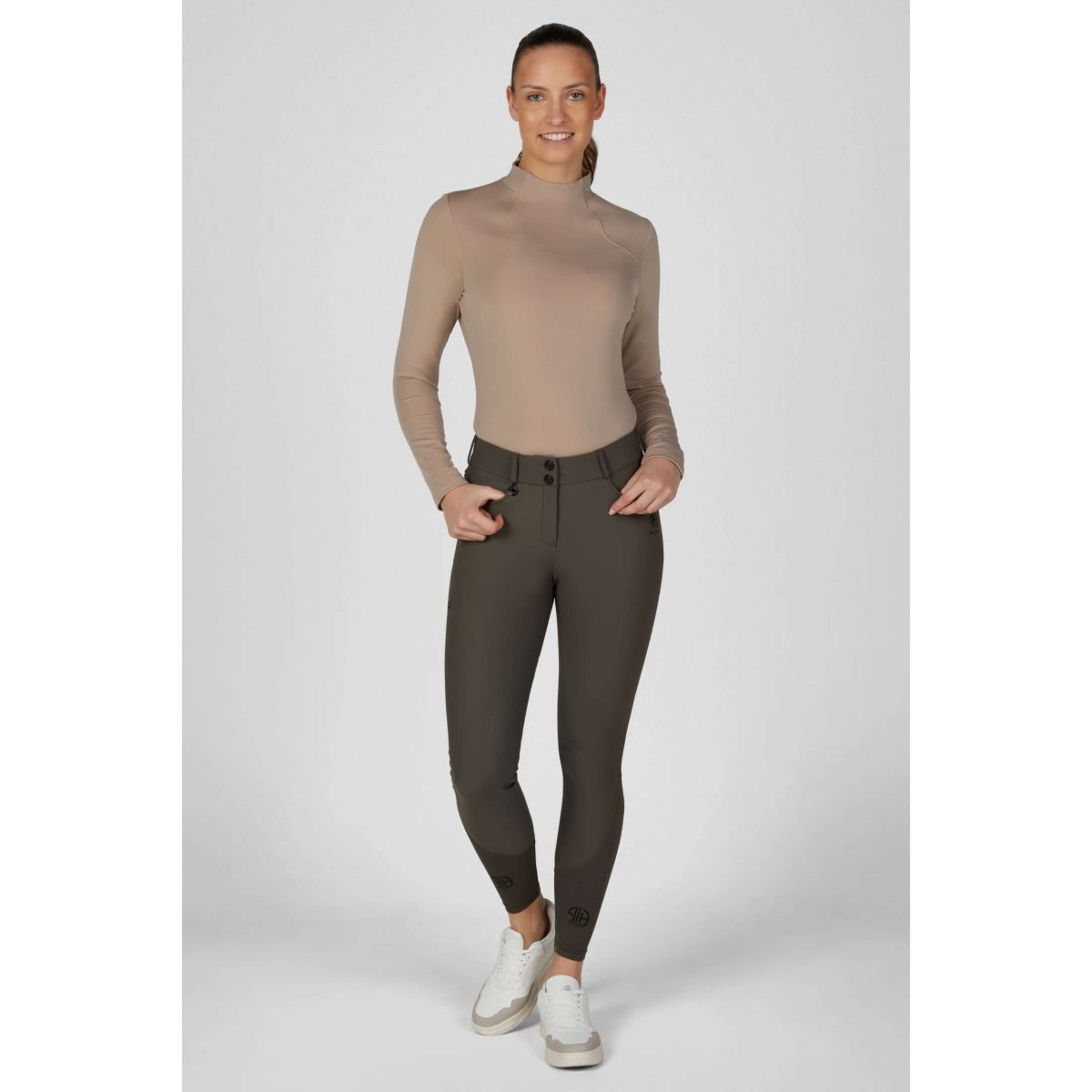 Pikeur Chemise Rollneck Athleisure AW26 Mocha Cream Pikeur Chemise Rollneck Athleisure AW26 Mocha Cream