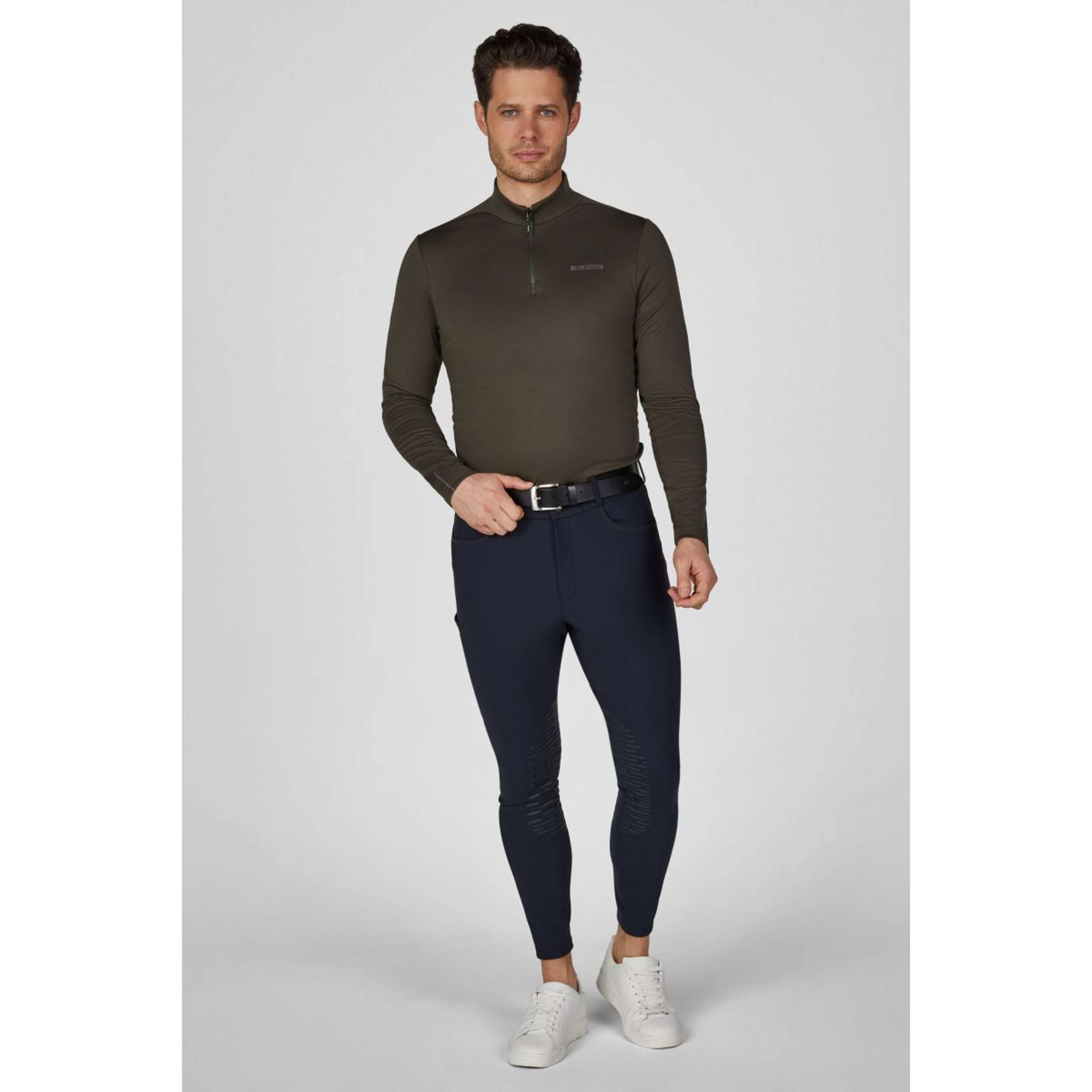 Pikeur Chemise Zip Athleisure AW26 Hommes Olive Vert