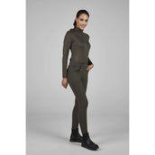 Pikeur Pantalon d'Équitation New Candela Full Grip Flex Faux Leather Deep Khaki