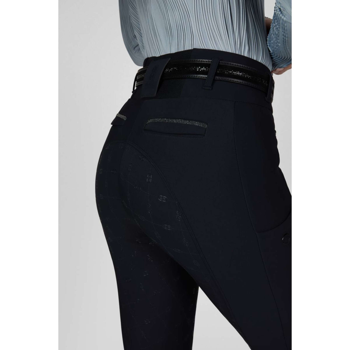Pikeur Pantalon d'Équitation Linnet GripTec SO Highwaist Full Grip Nightblue