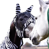 Velder Horsewear Masque Anti-Mouches Zebra avec Oreilles Noir/Blanc