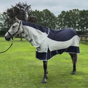 Velder Horsewear Premium Couverture Anti-Mouches Rainless Fall Navy/Pearl Silver