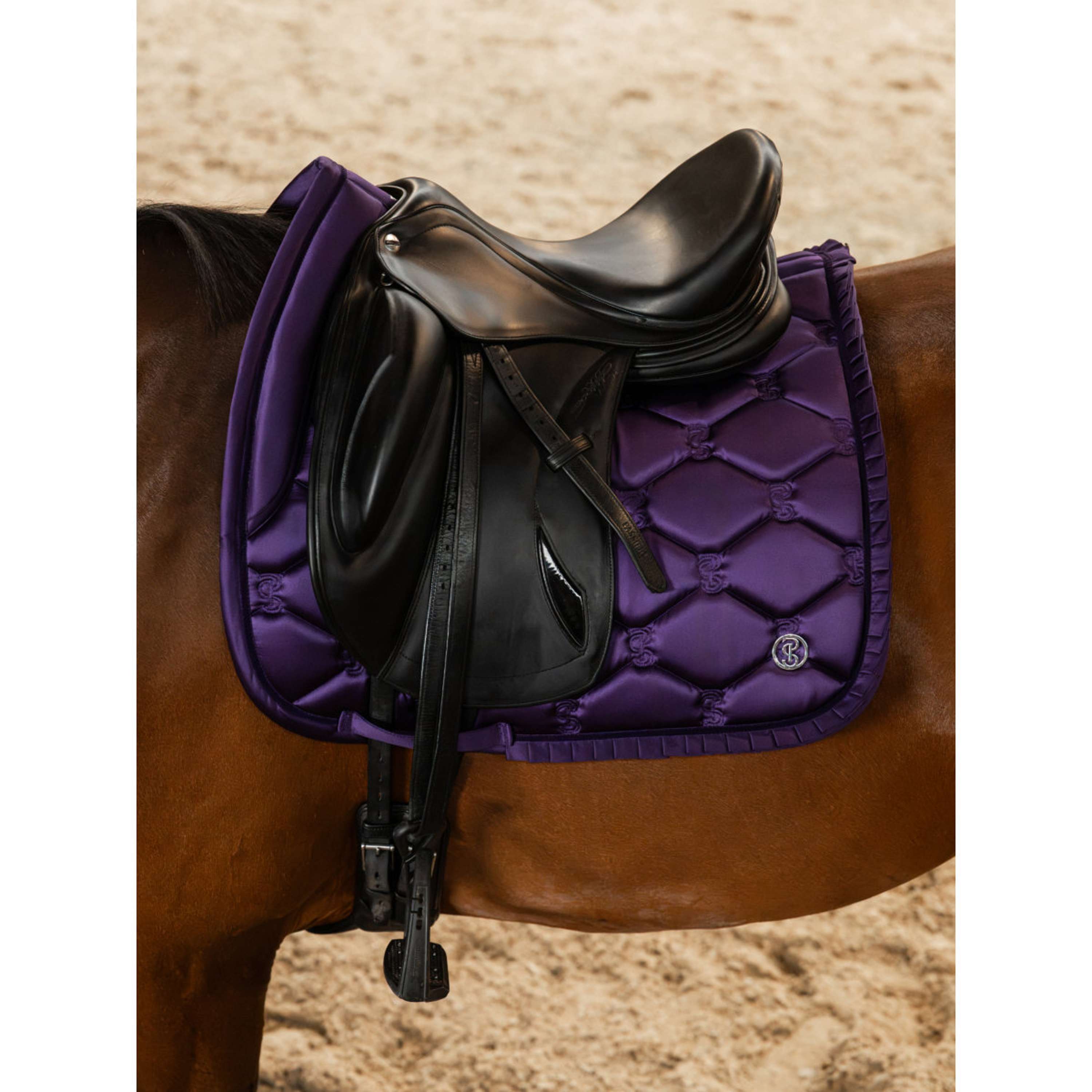 PS of Sweden Tapis de Selle Ruffle Dressage Eclipse Purple