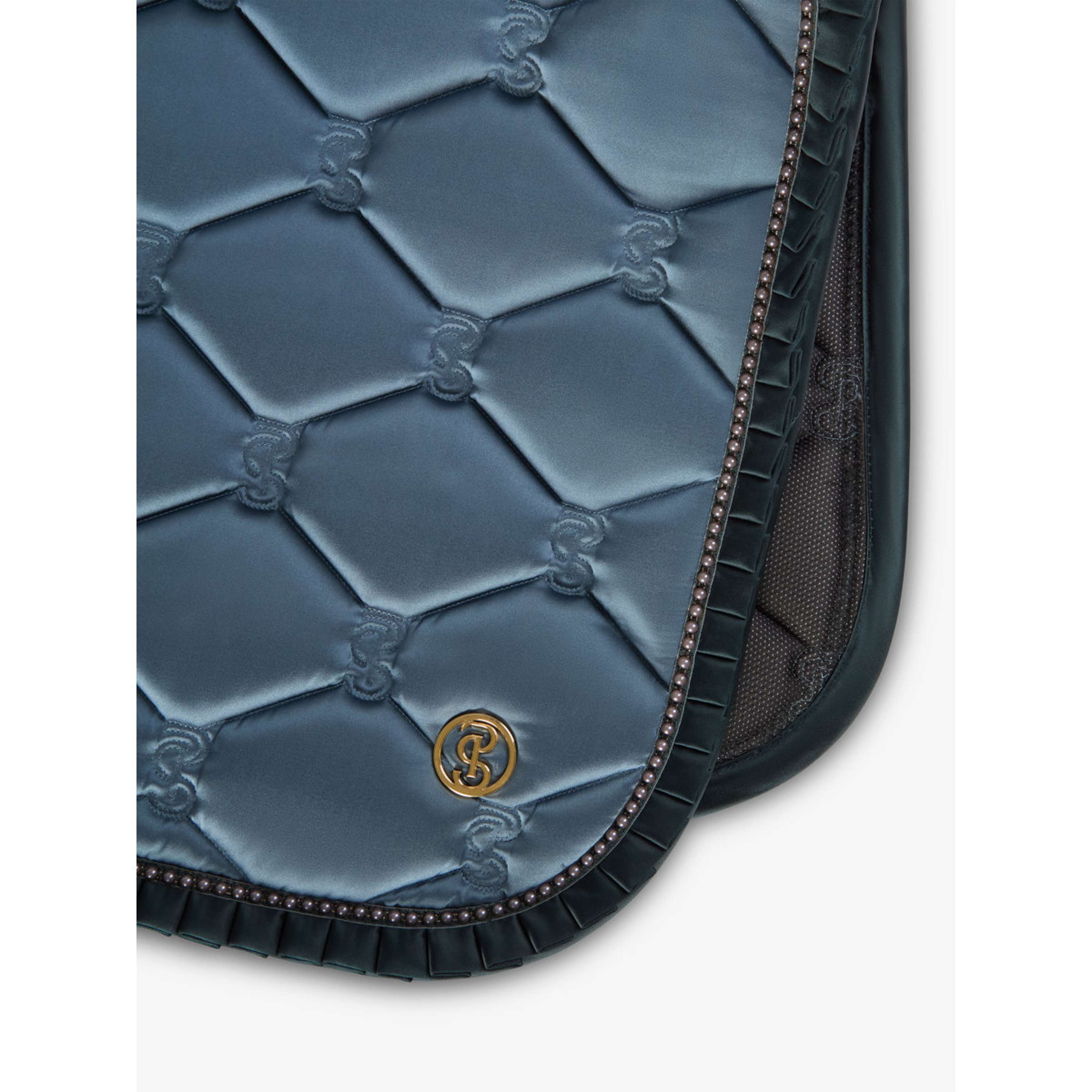 PS of Sweden Tapis de Selle Ruffle Pearl de Saut Shadow Blue