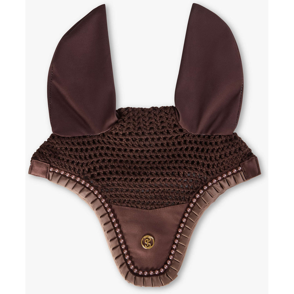 PS of Sweden Bonnet Anti-Mouches Ruffle Pearl Marron Terre
