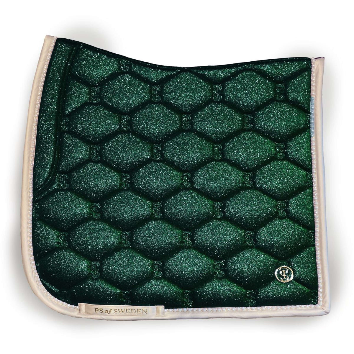PS of Sweden Tapis de Selle Stardust Pearl Dressage Sparkly Emerald