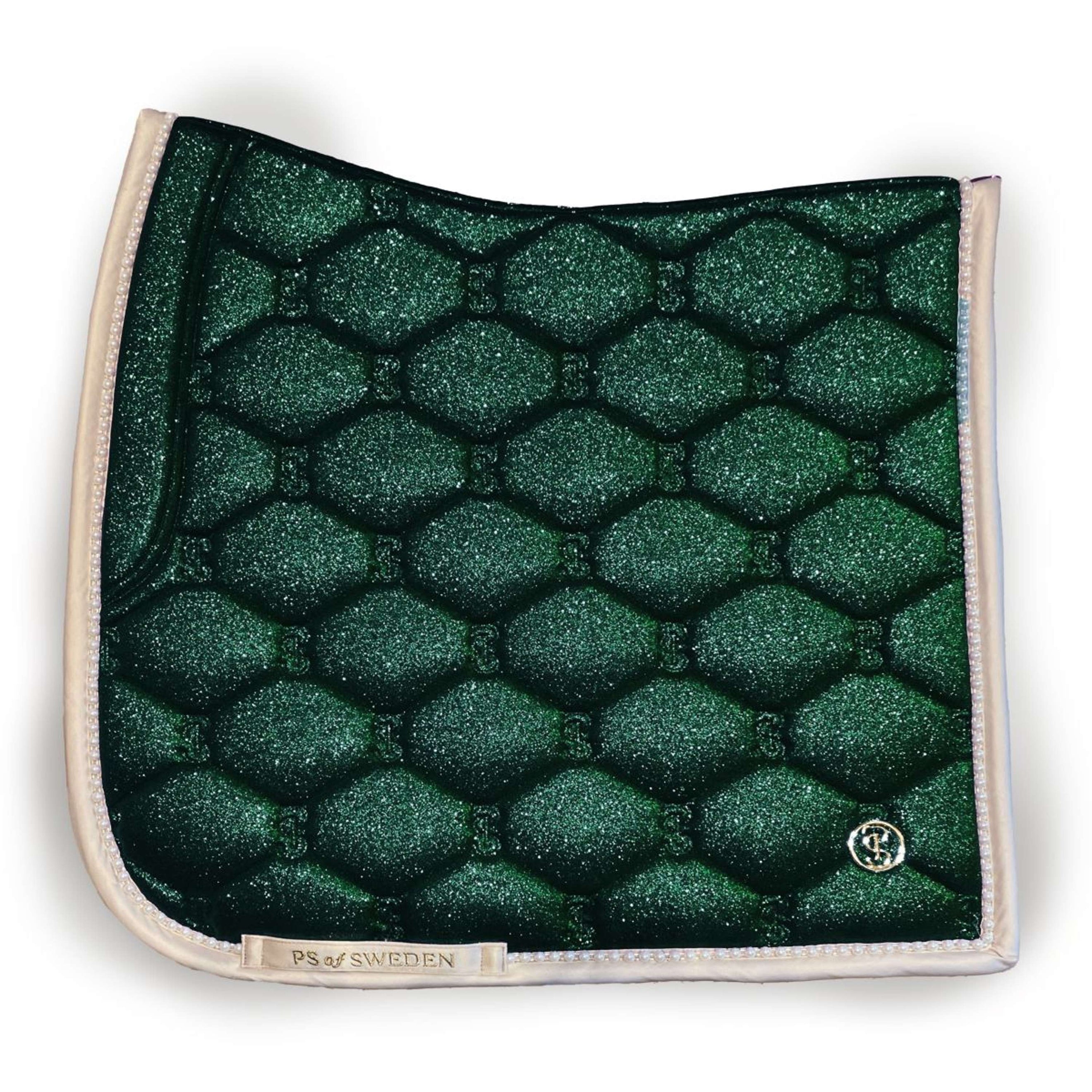 PS of Sweden Tapis de Selle Stardust Pearl Dressage Sparkly Emerald