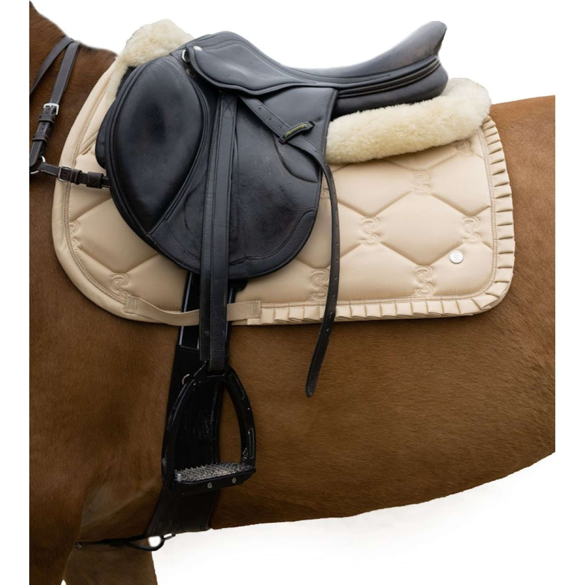 PS of Sweden Tapis de Selle Ruffle de Saut Sable