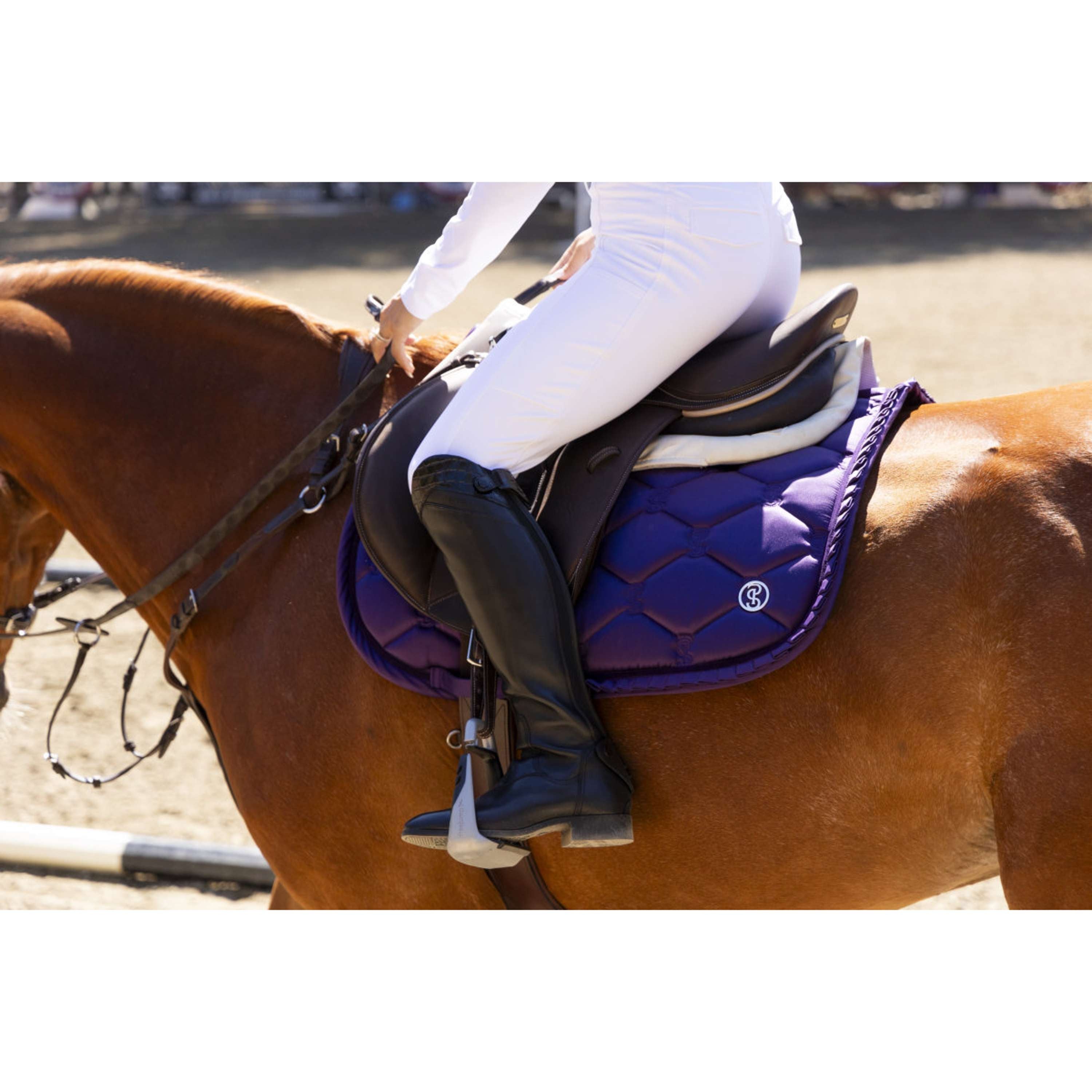 PS of Sweden Tapis de Selle Ruffle de Saut Eclipse Purple
