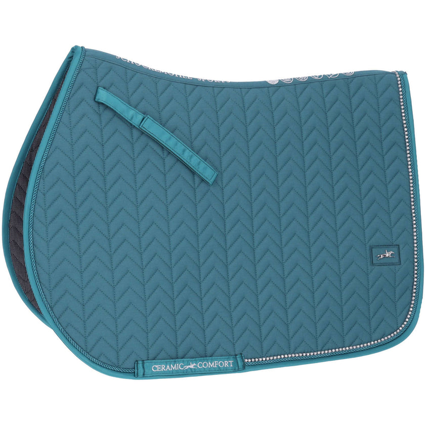 Schockemöhle Tapis de Selle SPCeramica S Style de Saut Colonial Blue