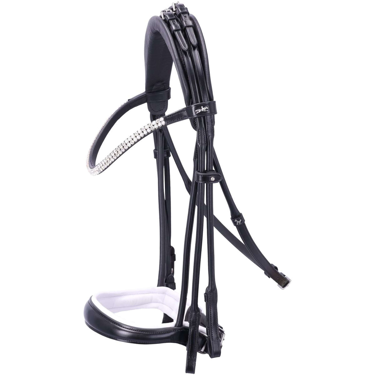 Schockemöhle Ensemble Bride SP Isabell Werth Bella Rose Noir/Blanc/Argent