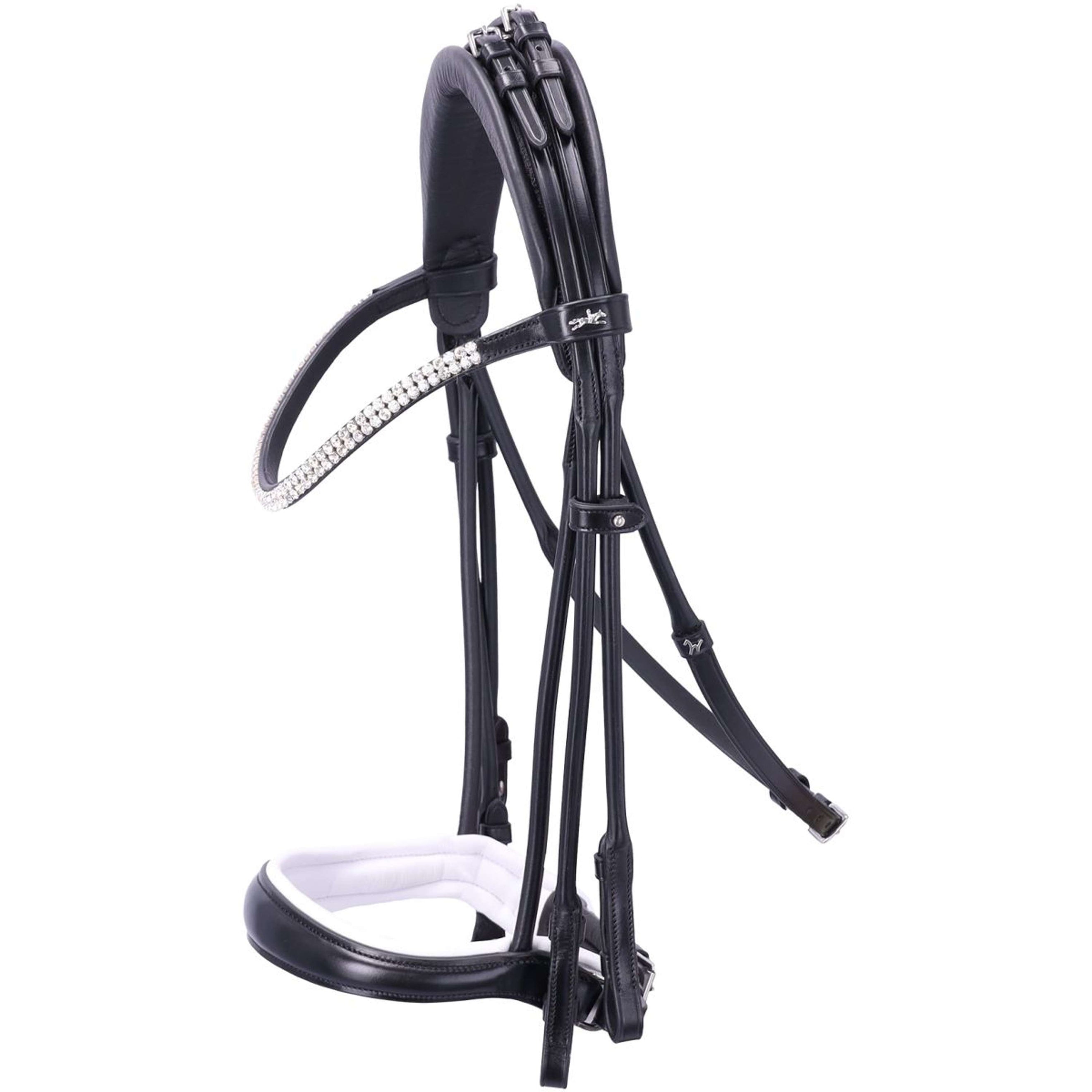 Schockemöhle Ensemble Bride SP Isabell Werth Bella Rose Noir/Blanc/Argent
