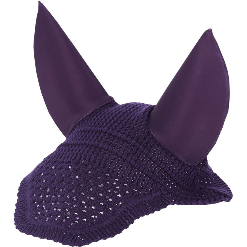 Schockemöhle Bonnet Anti-Mouches Elegant Spark Violet Foncé Schockemöhle Bonnet Anti-Mouches Elegant Spark Violet Foncé