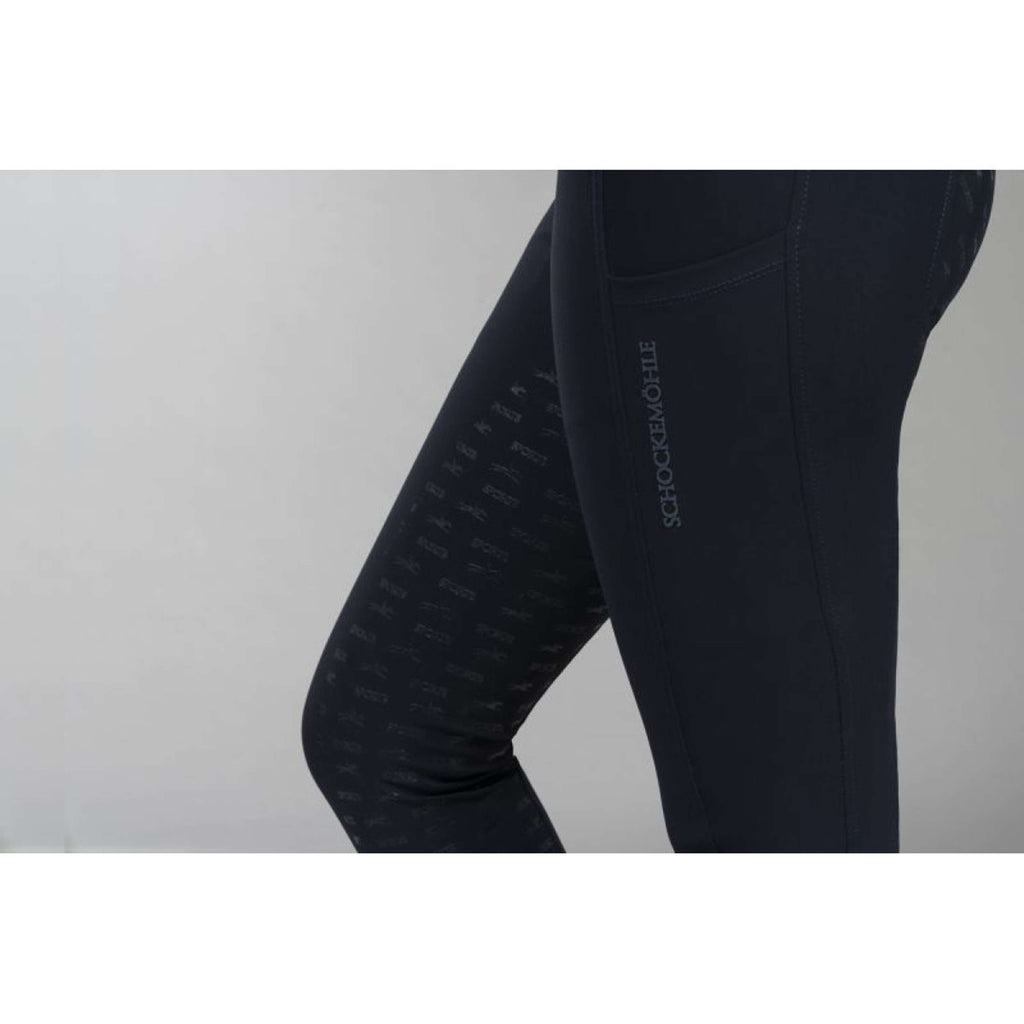 Schockemöhle Pantalon d'Équitation SPCarola Full Grip Bleu Foncé