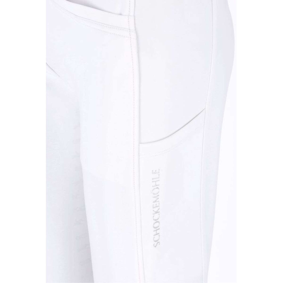 Schockemöhle Pantalon d'Équitation SPCarola Full Grip Optical White