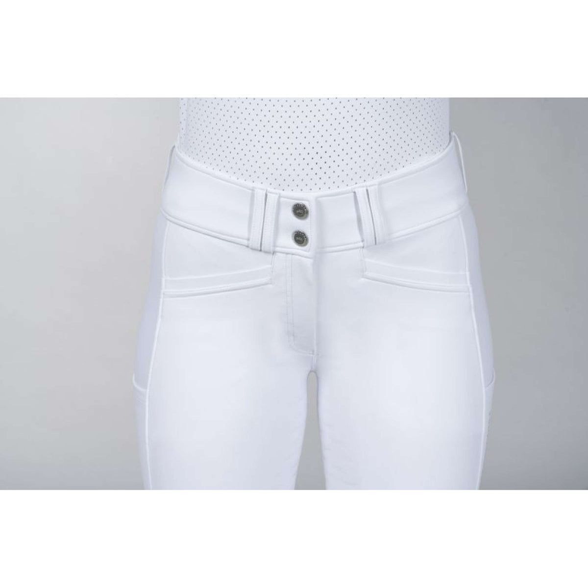 Schockemöhle Pantalon d'Équitation SPCarola Full Grip Optical White
