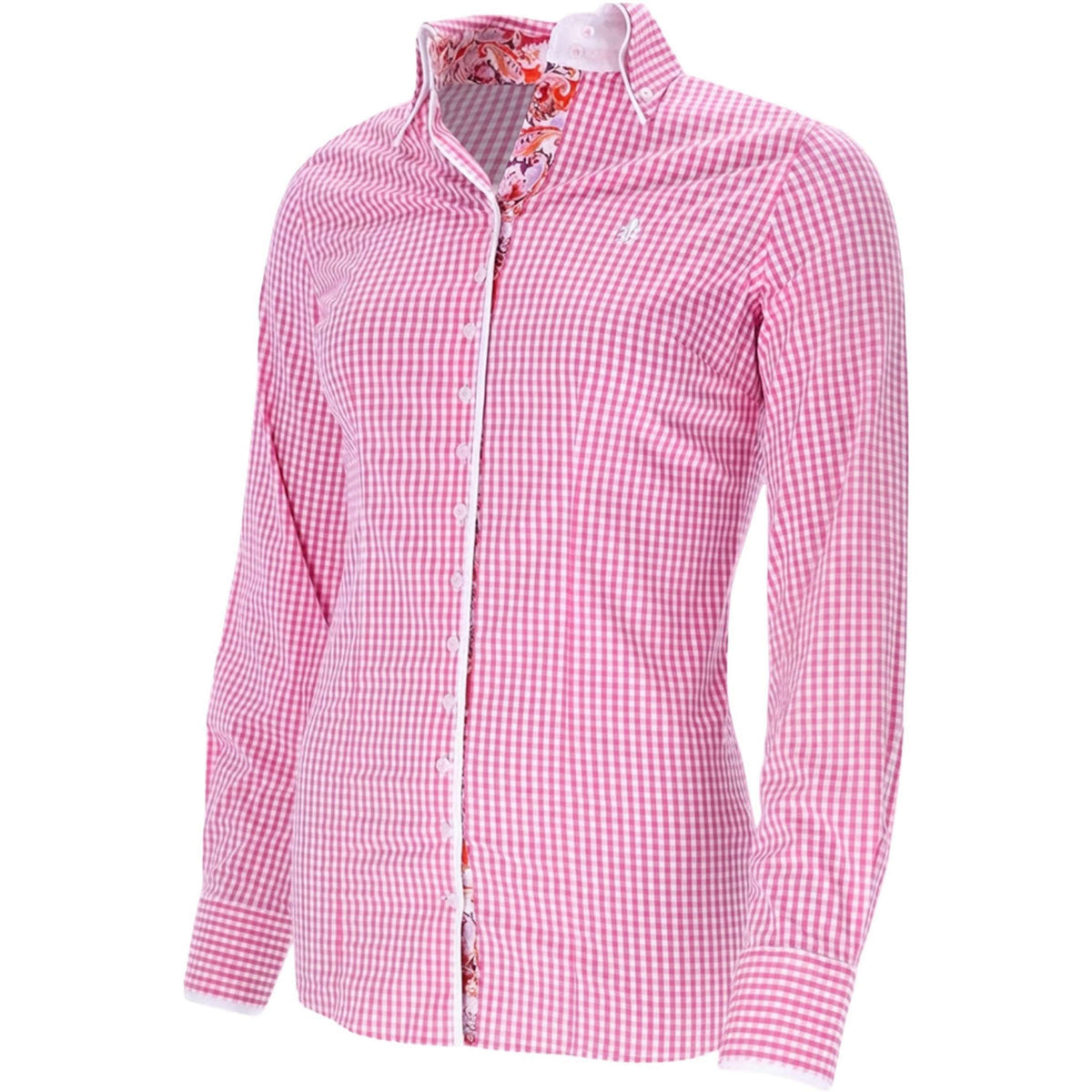 Schockemöhle Blouse FDL Eleonora Paisley L Blanc/rose