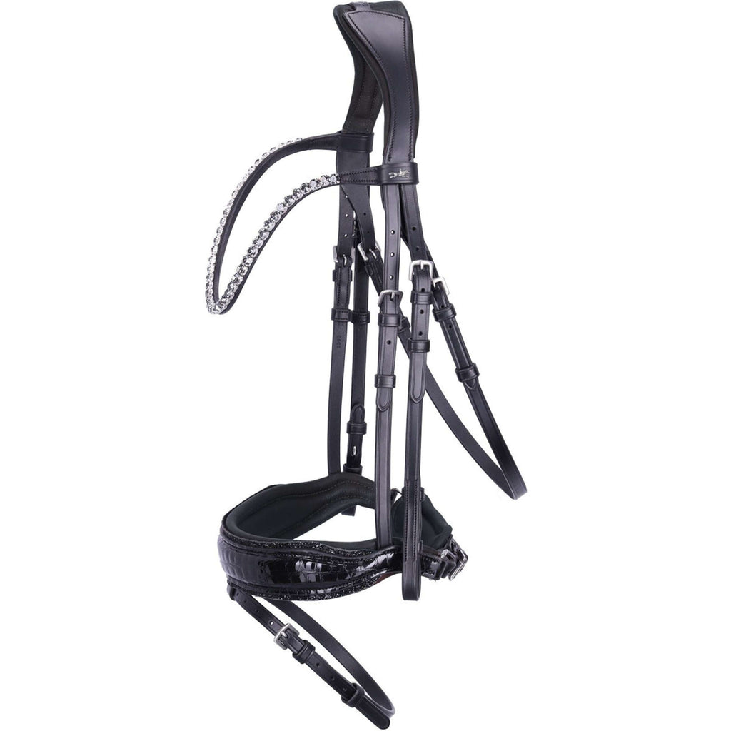 Schockemöhle Bride SPLuxury Dressage Croco/Noir/Argent