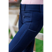 Schockemöhle Pantalon d'Équitation SPTulip Style Full Grip Marin foncé