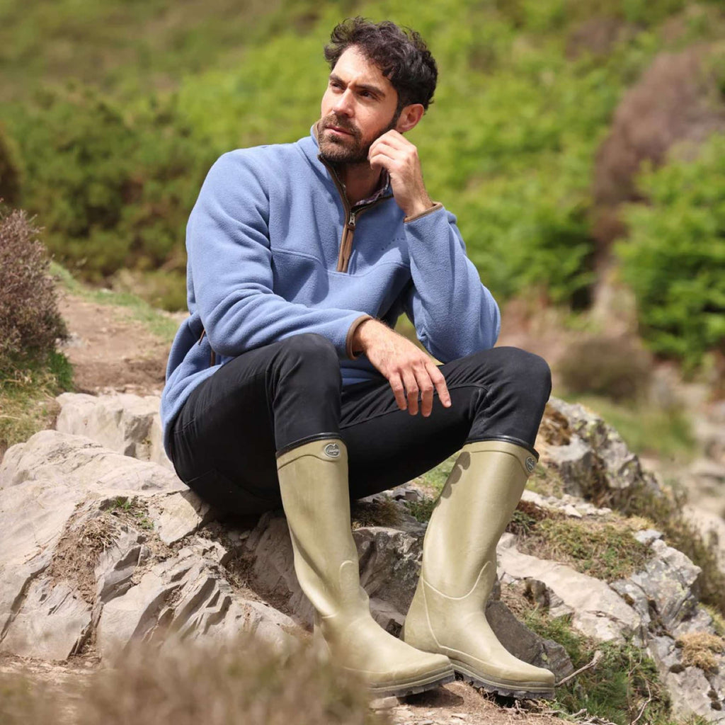 Aubrion by Shires Pull Original Fleece Hommes Bleu