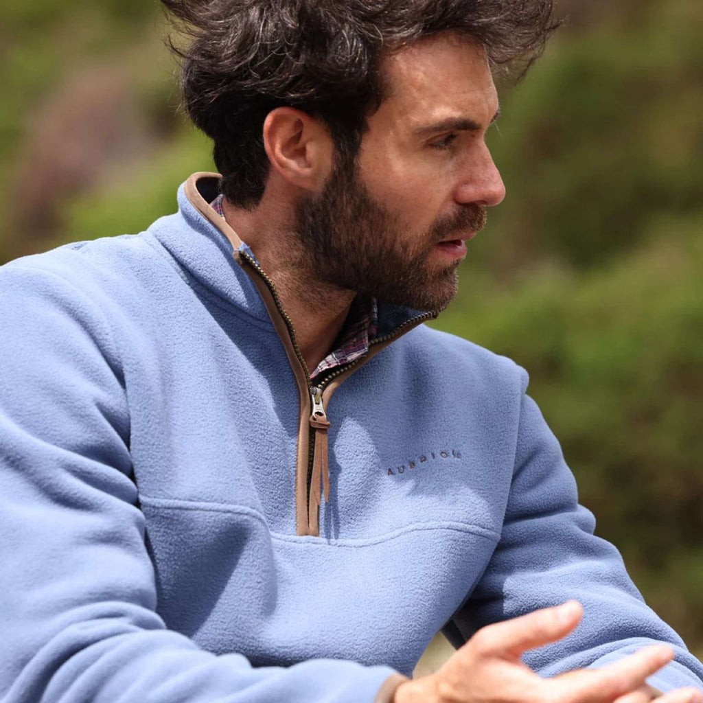 Aubrion by Shires Pull Original Fleece Hommes Bleu