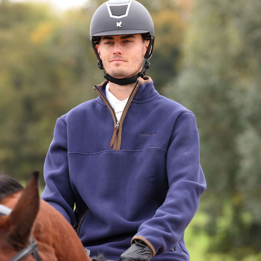 Aubrion by Shires Pull Original Fleece Hommes Marin