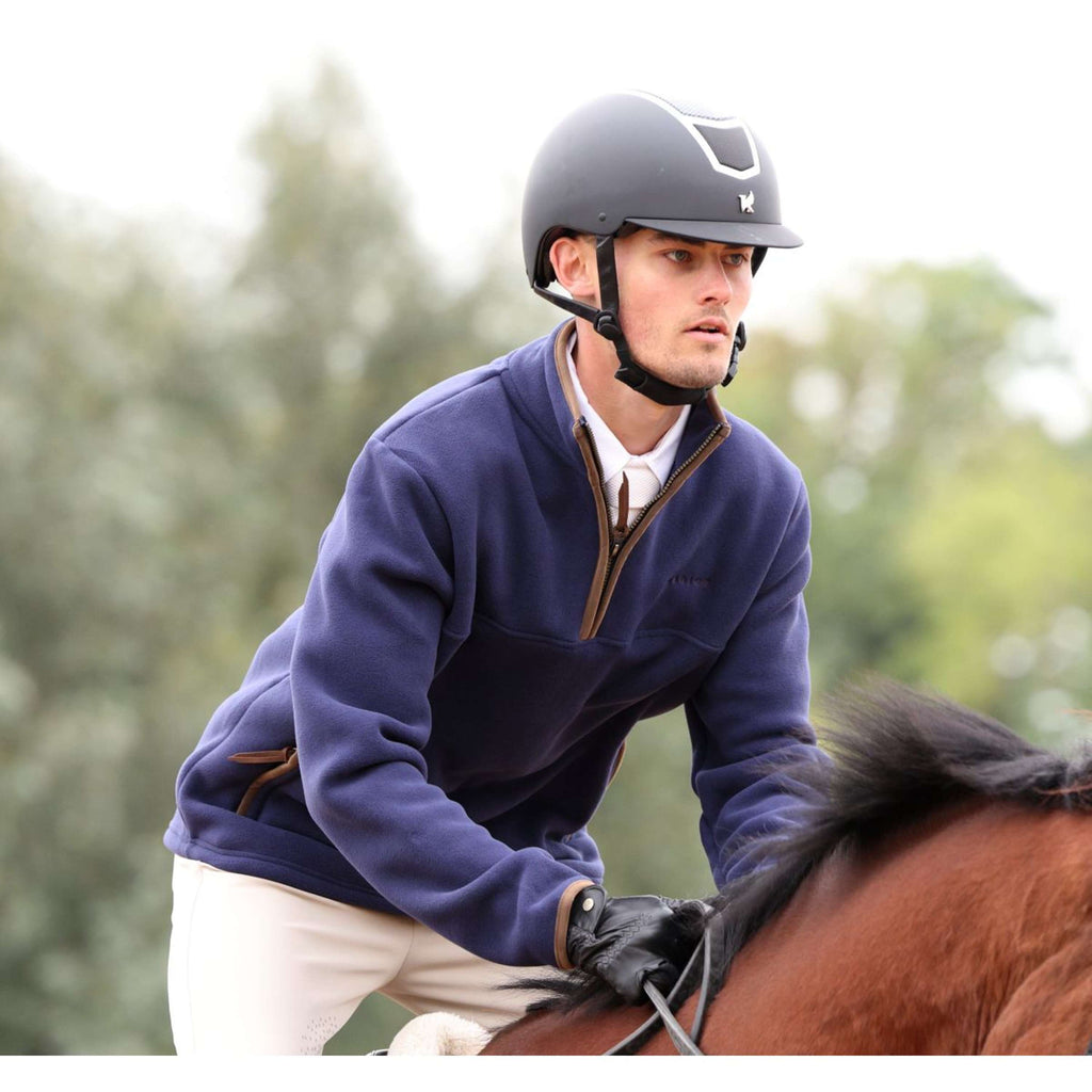 Aubrion by Shires Pull Original Fleece Hommes Marin
