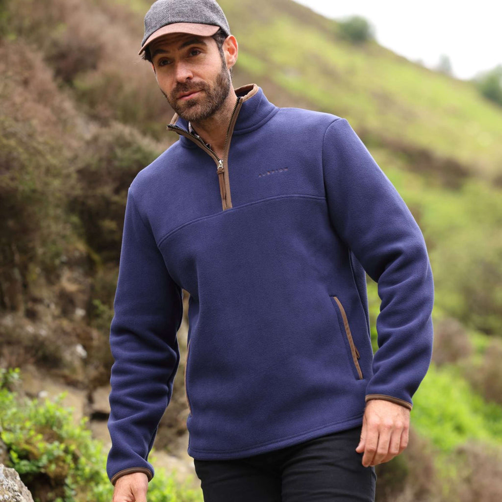 Aubrion by Shires Pull Original Fleece Hommes Marin