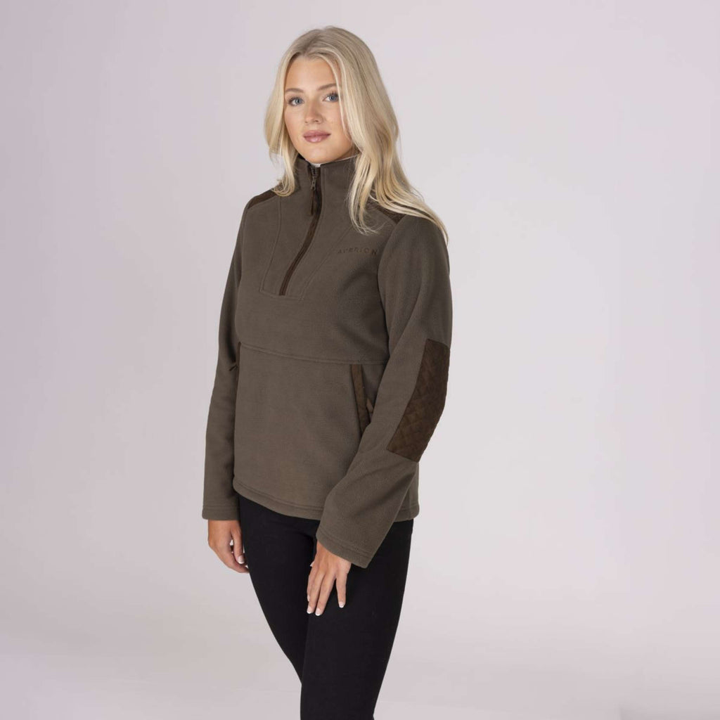 Aubrion by Shires Pull Heritage Fleece Olive foncé