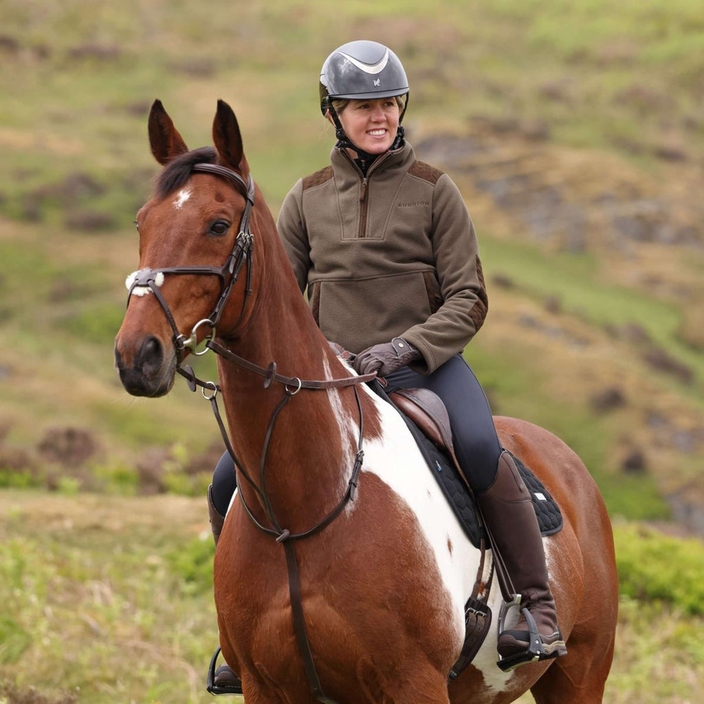Aubrion by Shires Pull Heritage Fleece Olive foncé