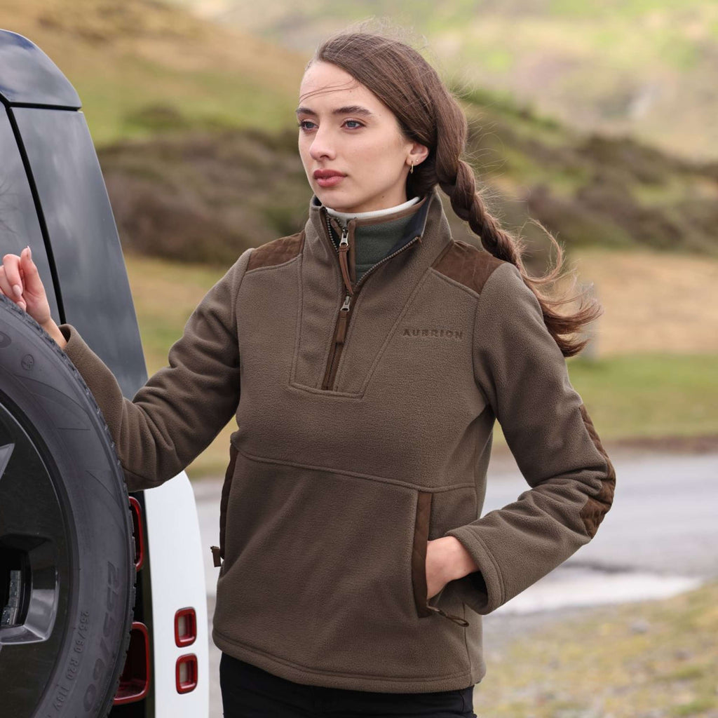 Aubrion by Shires Pull Heritage Fleece Olive foncé