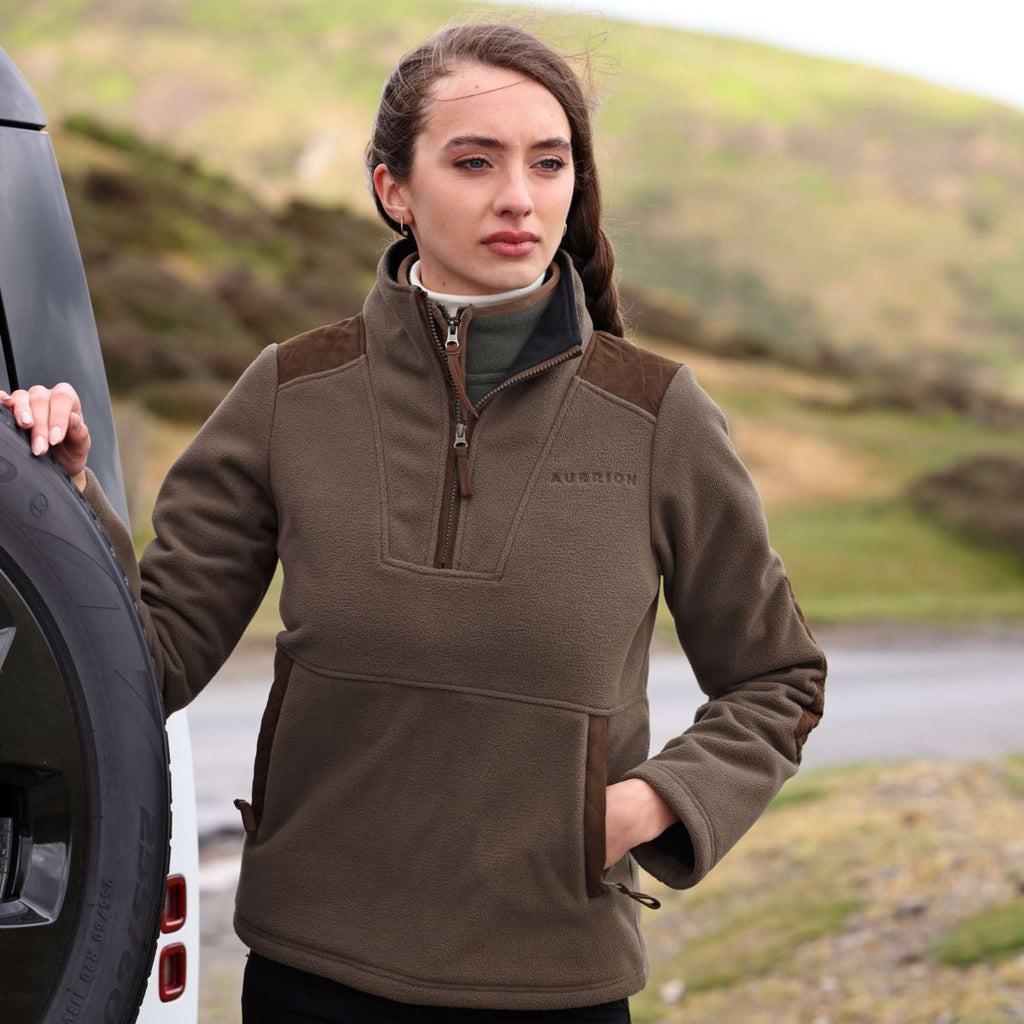 Aubrion by Shires Pull Heritage Fleece Olive foncé