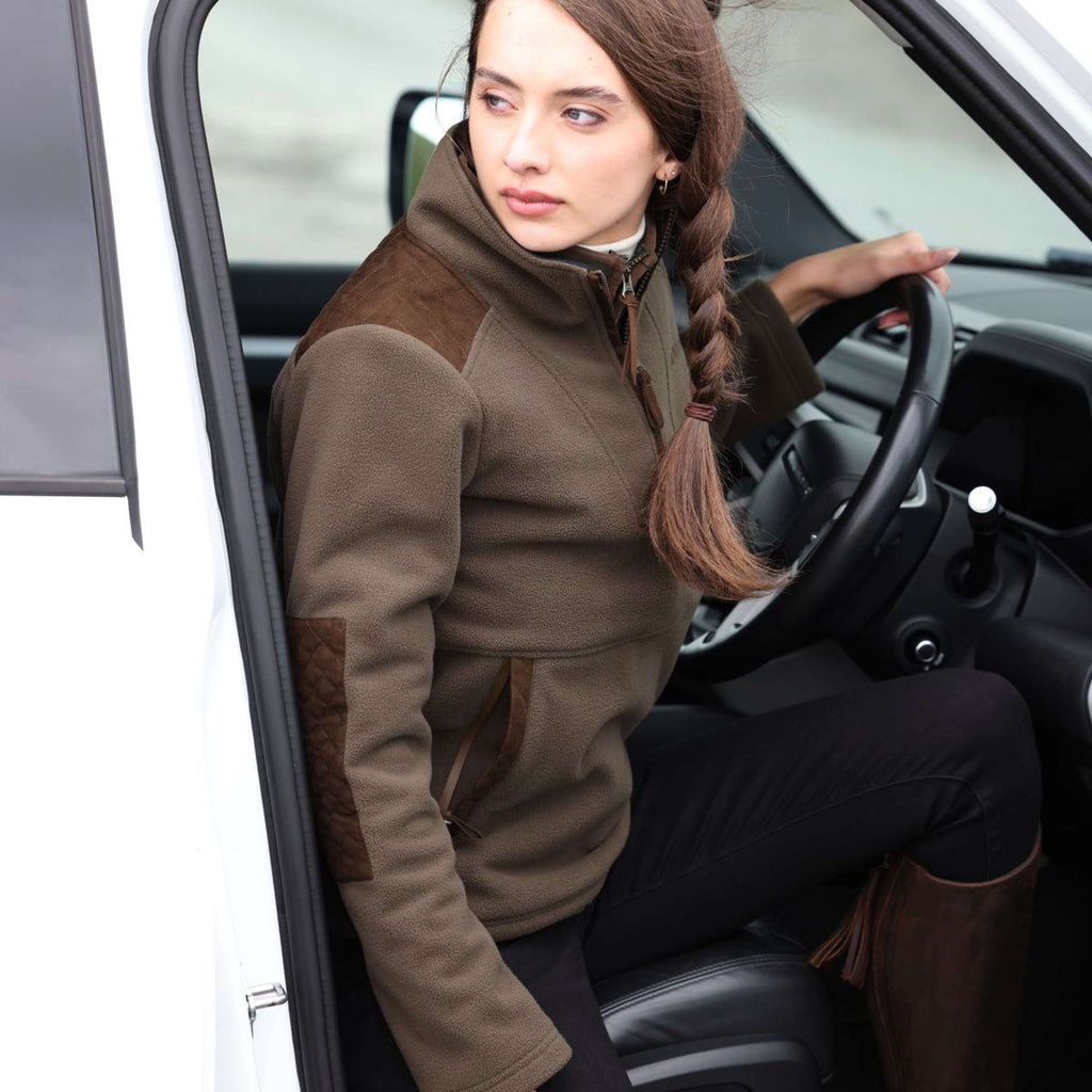 Aubrion by Shires Pull Heritage Fleece Olive foncé