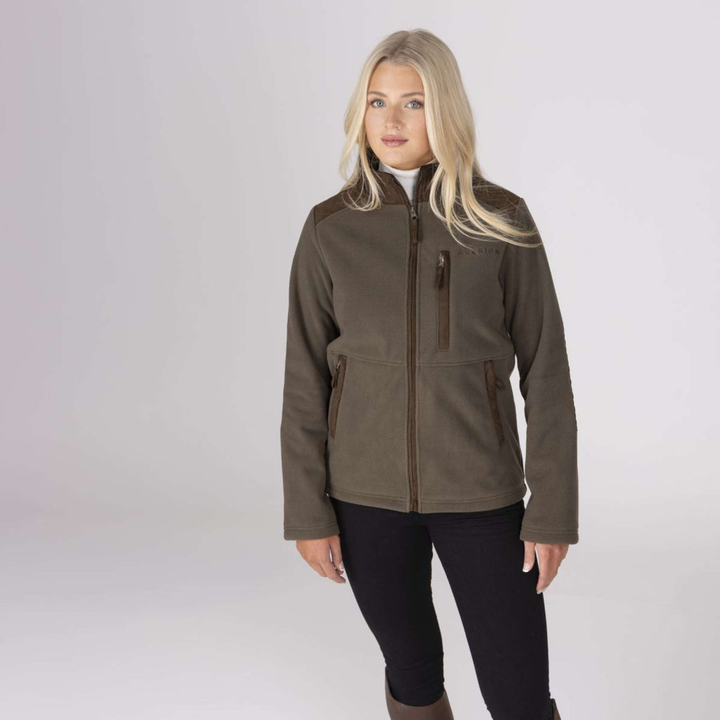 Aubrion by Shires Veste Heritage Fleece Olive foncé