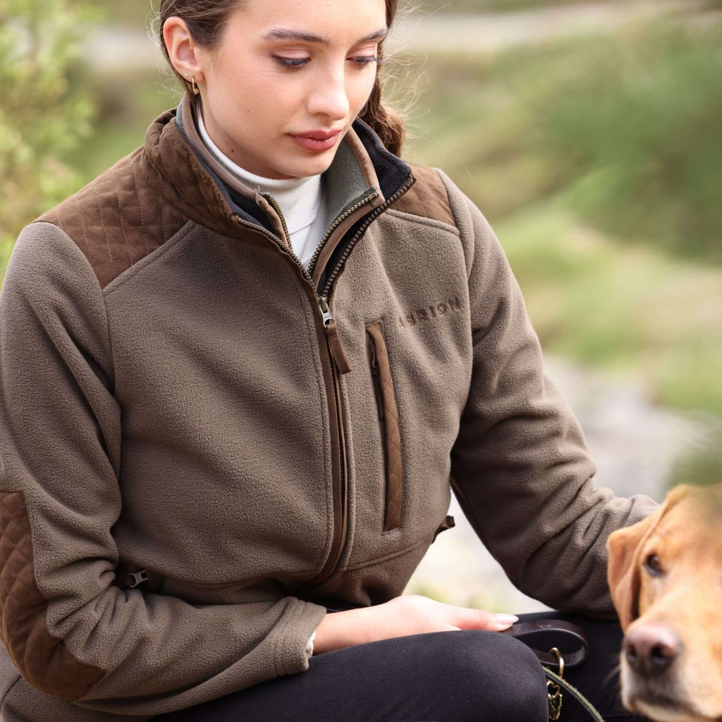 Aubrion by Shires Veste Heritage Fleece Olive foncé
