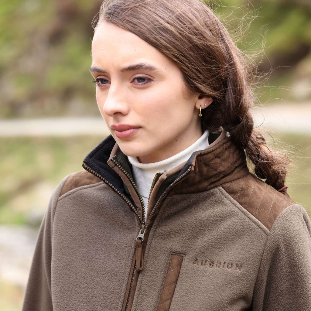 Aubrion by Shires Veste Heritage Fleece Olive foncé