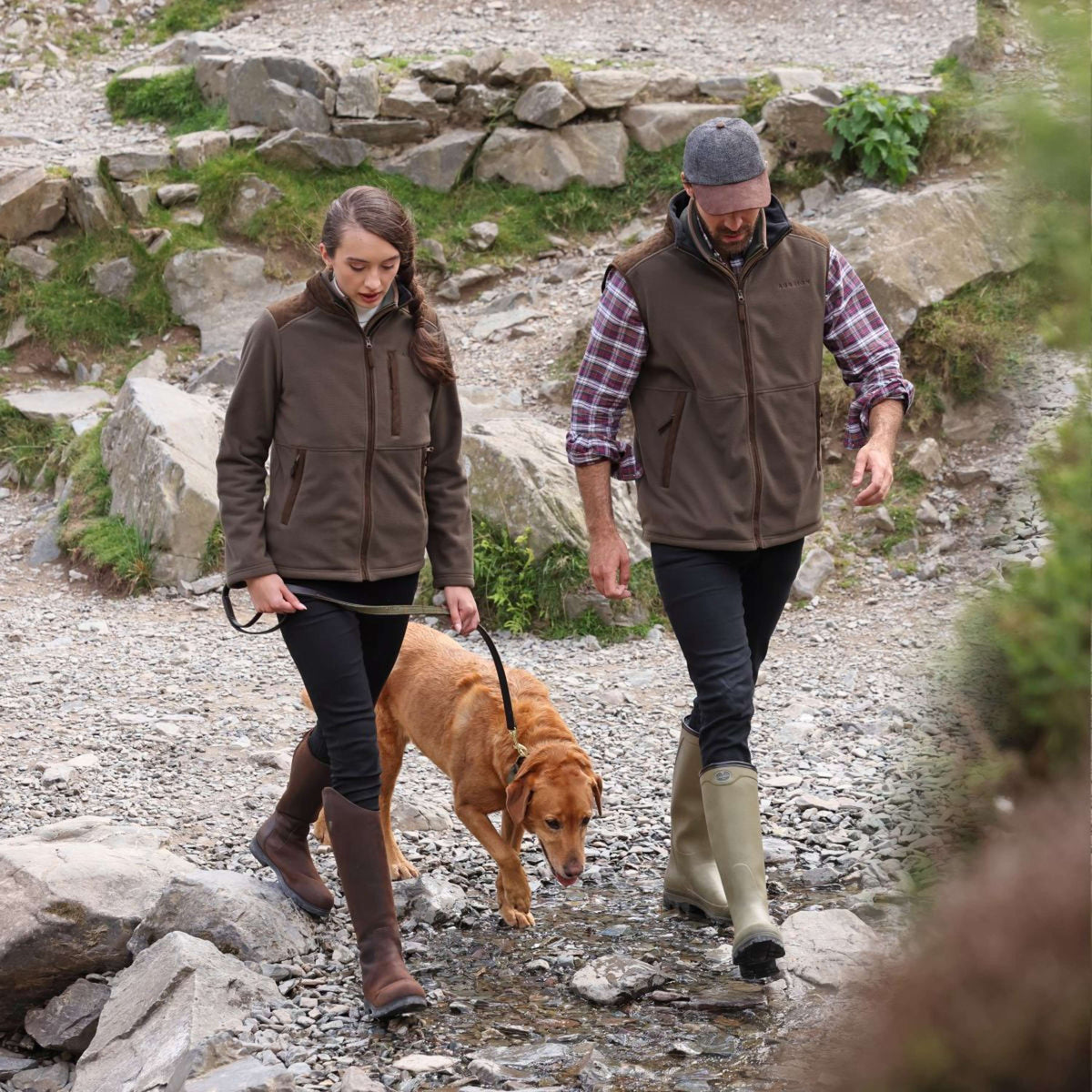 Aubrion by Shires Veste Heritage Fleece Olive foncé