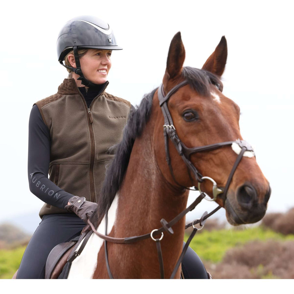 Aubrion by Shires Bodychauffant Heritage Fleece Olive foncé