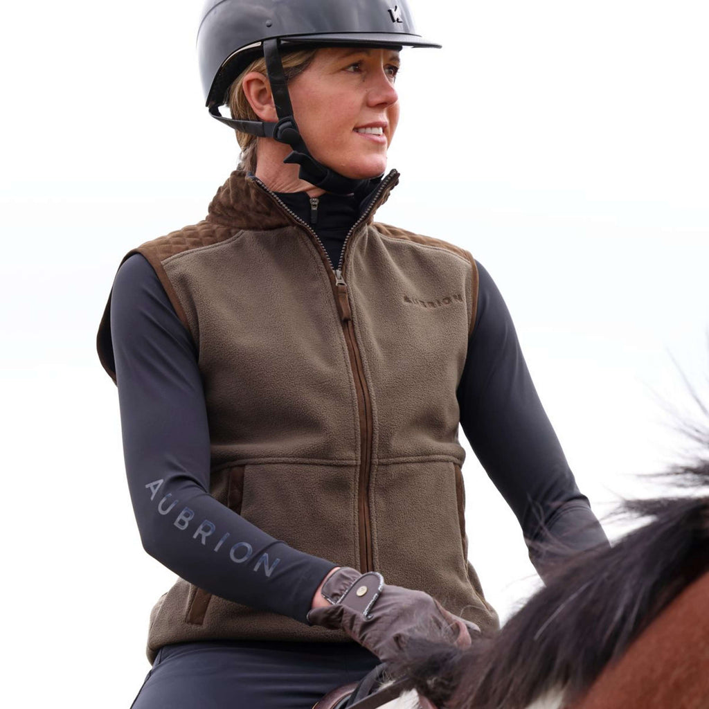 Aubrion by Shires Bodychauffant Heritage Fleece Olive foncé