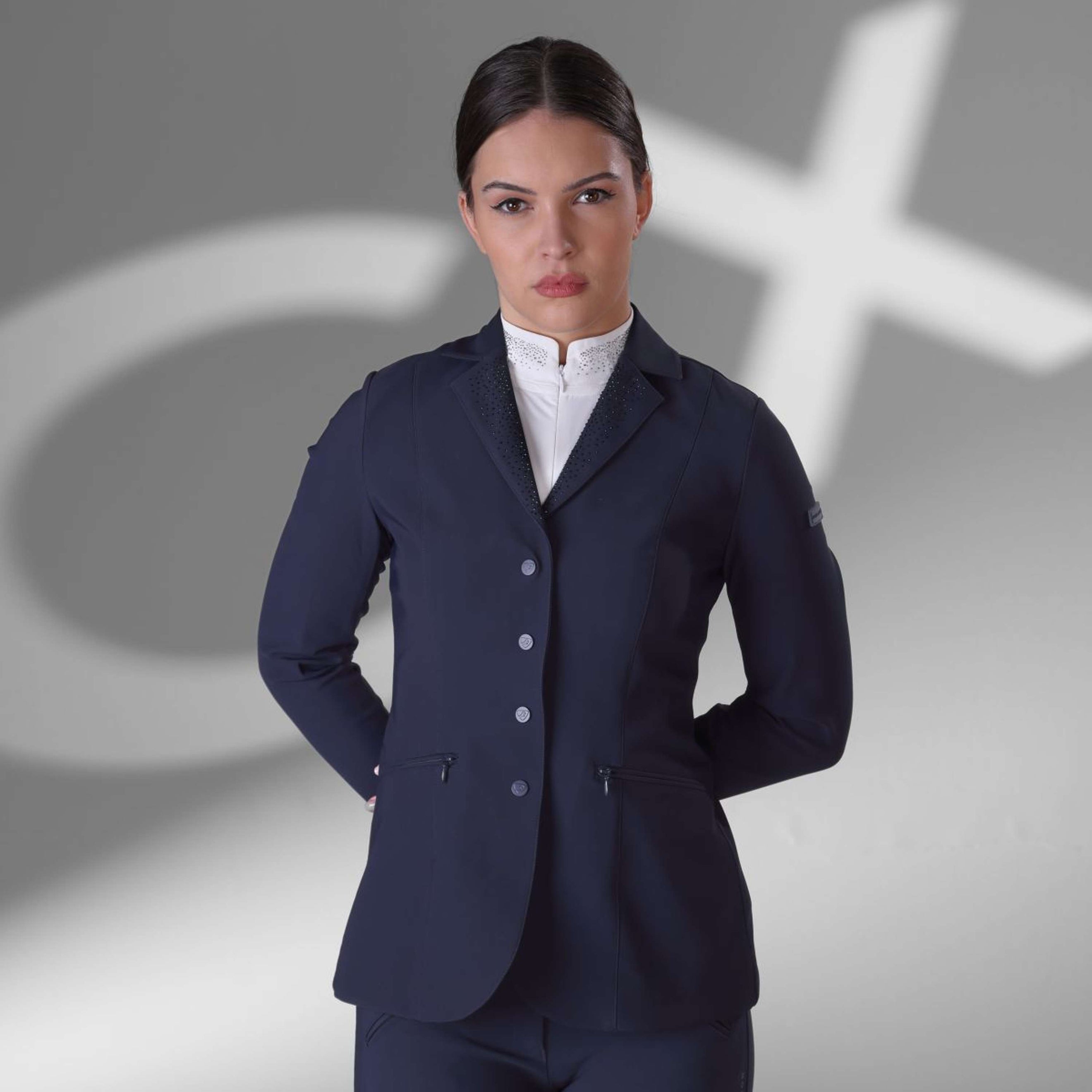 Aubrion by Shires Veste de Concours Optima GX Marin Aubrion by Shires Veste de Concours Optima GX Marin