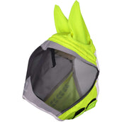 FlyGuard by Shires Masque Anti-Mouches Pro Hi-Viz Fine Mesh avec Oreilles Fluorescent-jaune