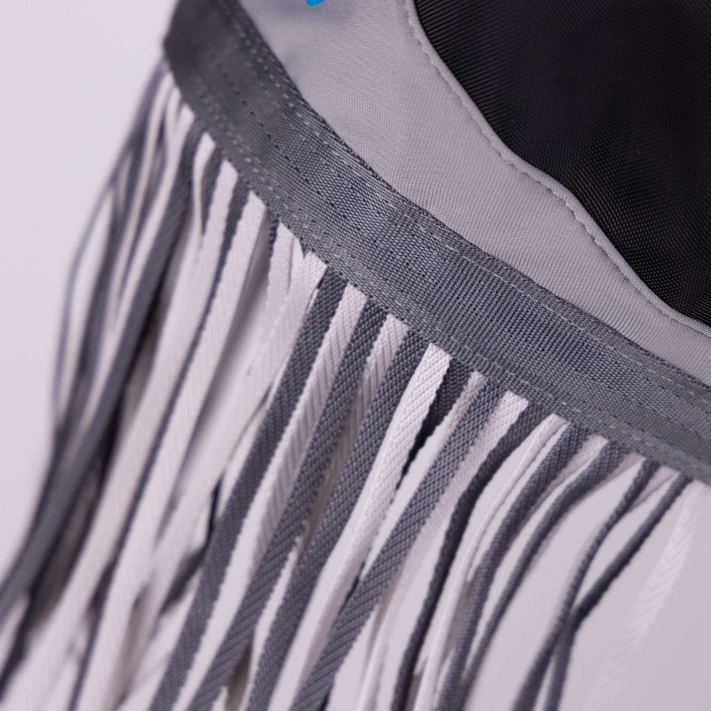 FlyGuard by Shires Masque Anti-Mouches Pro Fine Mesh avec Découpe D'oreille & Franges Nasales Jet
