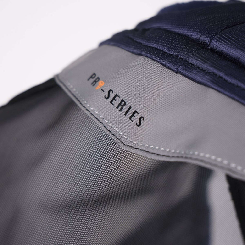 FlyGuard by Shires Masque Anti-Mouches Pro Fine Mesh avec Découpe D'oreille & Franges Nasales Marin