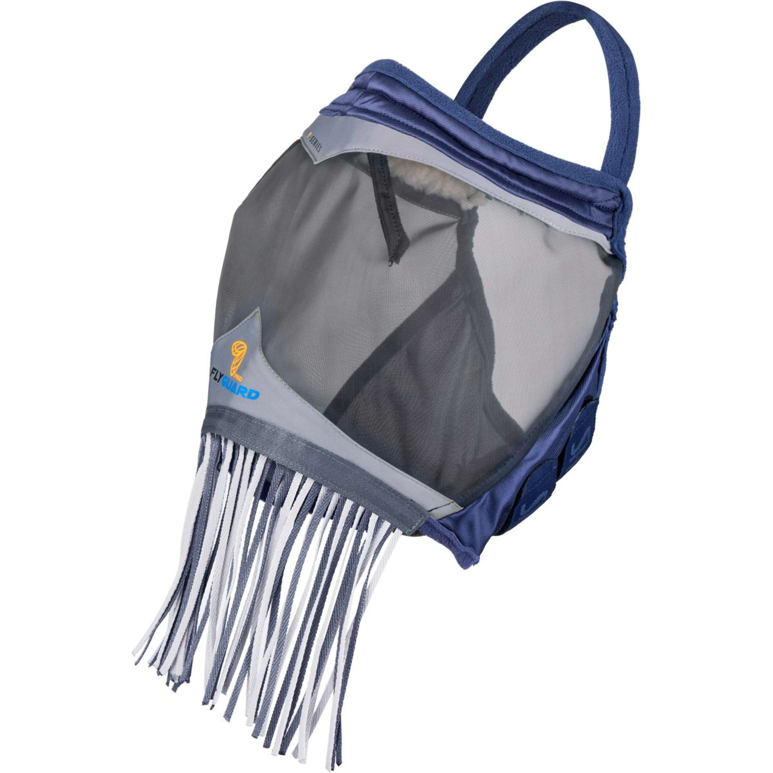 FlyGuard by Shires Masque Anti-Mouches Pro Fine Mesh sans Oreilles avec Franges Marin FlyGuard by Shires Masque Anti-Mouches Pro Fine Mesh sans Oreilles avec Franges Marin