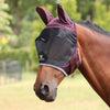 FlyGuard by Shires Masque Anti-Mouches Pro Deluxe avec Oreilles Black Cherry